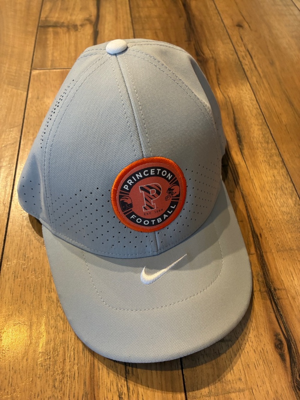 Nike Light Blue Performance Baseball Cap with Orange Princeton Patch